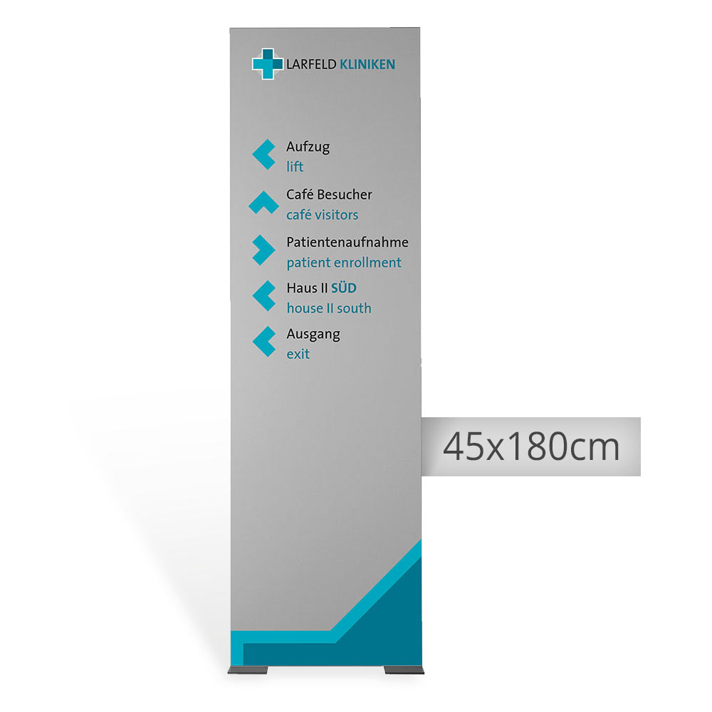 MADRID Silver Line Innenaufsteller 45x180cm